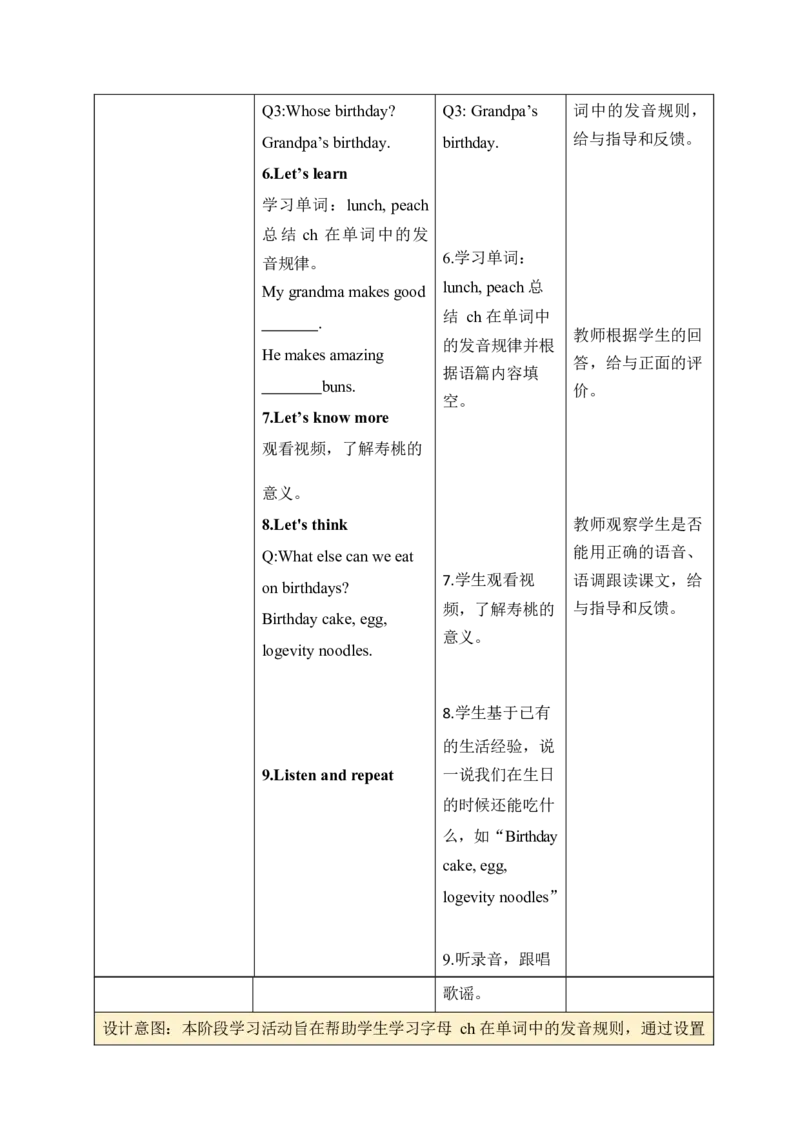 Unit1Helpingathome单元整体教学设计表格式（5课时）_4上-新英语人教PEP版（2025持续更新）_04教案+教学计划_表格式单元整体教学设计