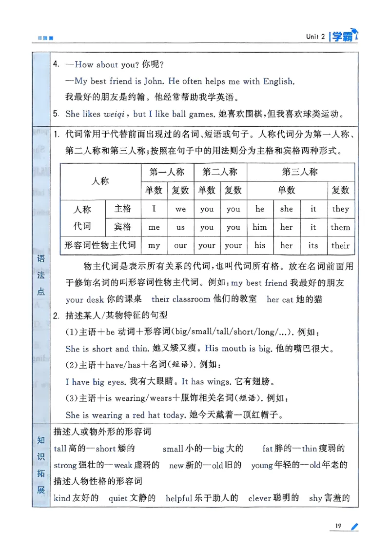 25秋四上五星学霸英语人教_4上-新英语人教PEP版（2025持续更新）_07练习试卷_同步练习+单元测试（全）_25秋五星学霸
