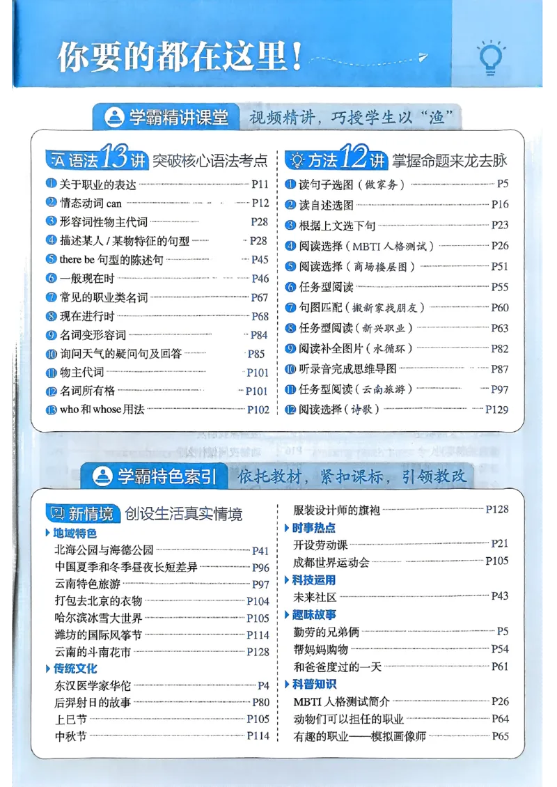 25秋四上五星学霸英语人教_4上-新英语人教PEP版（2025持续更新）_07练习试卷_同步练习+单元测试（全）_25秋五星学霸