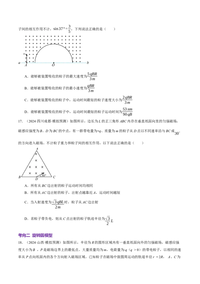 专题10磁场带电粒子在磁场中的运动（讲义）（原卷版）_03高考英语_2025年新高考资料_二轮复习_01高考语文等多个文件_上好课2025年高考物理二轮复习讲练测（新高考通用）