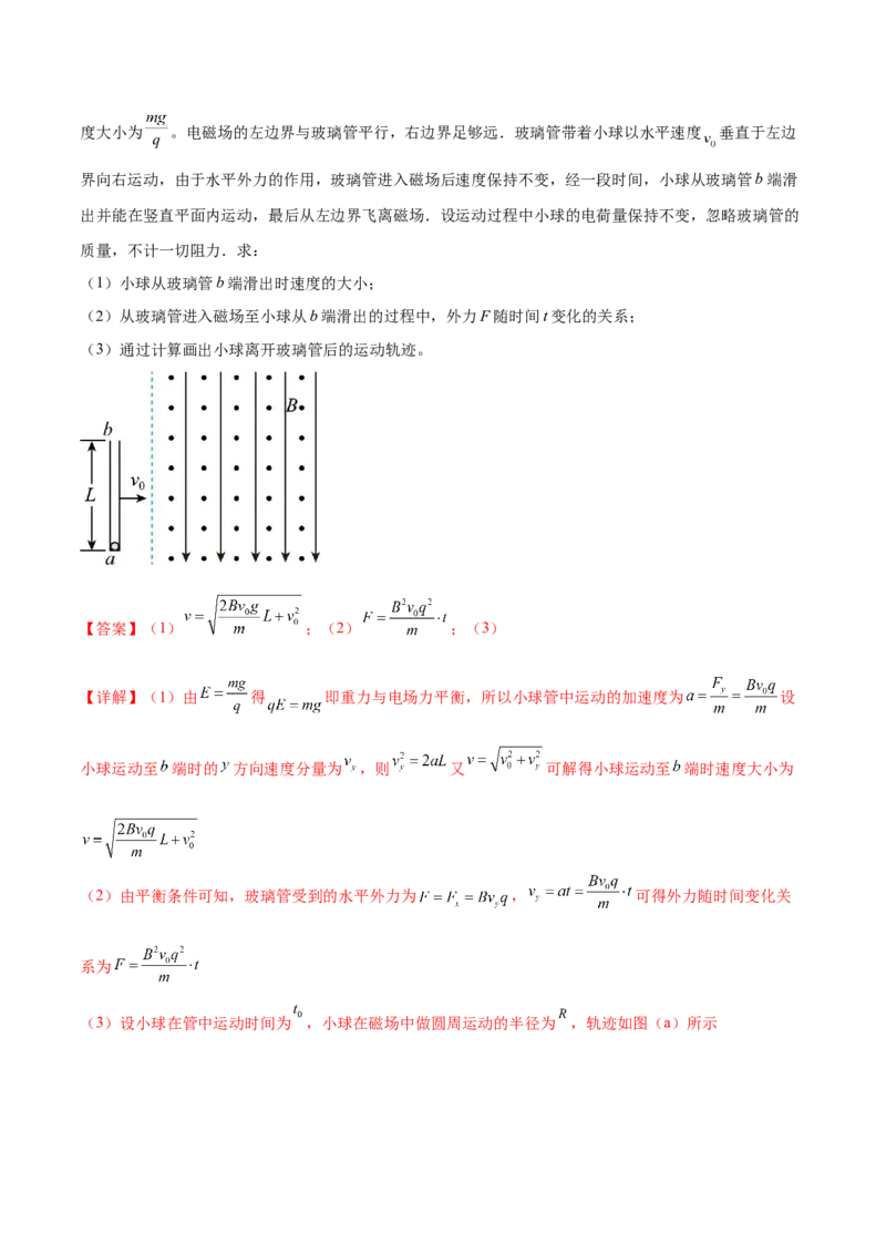 专题11带电粒子在复合场中的运动（练习）（解析版）_03高考英语_2025年新高考资料_二轮复习_01高考语文等多个文件_上好课2025年高考物理二轮复习讲练测（新高考通用）