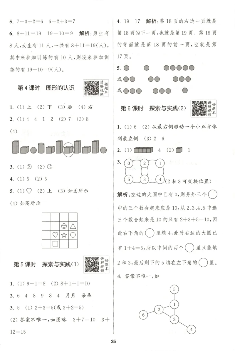一年级数学苏教江苏专版上册25秋《拔尖特训》答案_25秋《拔尖特训》小学语数英各版本_1-6年级数学苏教江苏专版上册25秋《拔尖特训》_一年级数学苏教江苏专版上册25秋《拔尖特训》