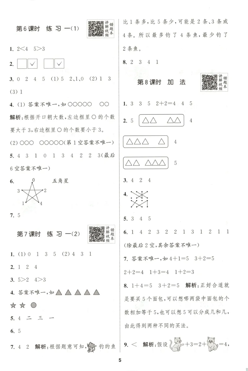 一年级数学苏教江苏专版上册25秋《拔尖特训》答案_25秋《拔尖特训》小学语数英各版本_1-6年级数学苏教江苏专版上册25秋《拔尖特训》_一年级数学苏教江苏专版上册25秋《拔尖特训》