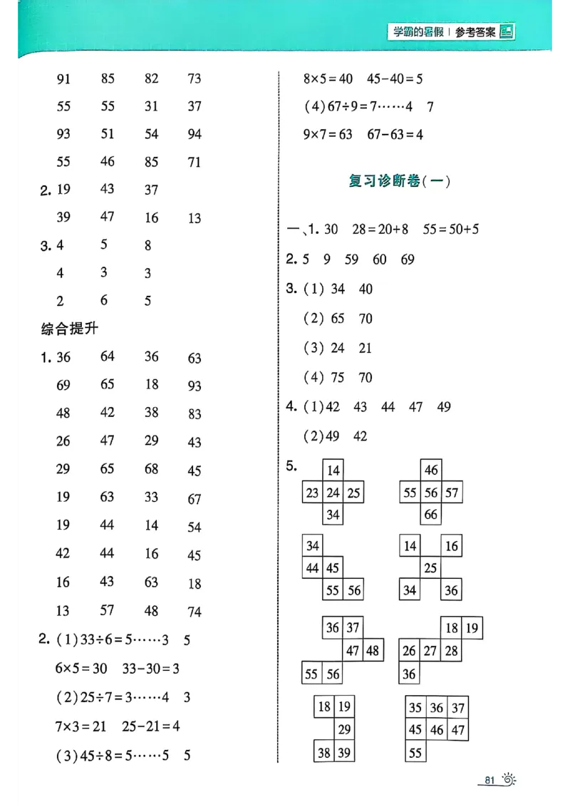 25学霸暑假一升二计算大通关苏教_25秋《学霸的暑假计算大通关》_25年1-6年级数学苏教版《学霸暑假计算大通关》_苏教一升二