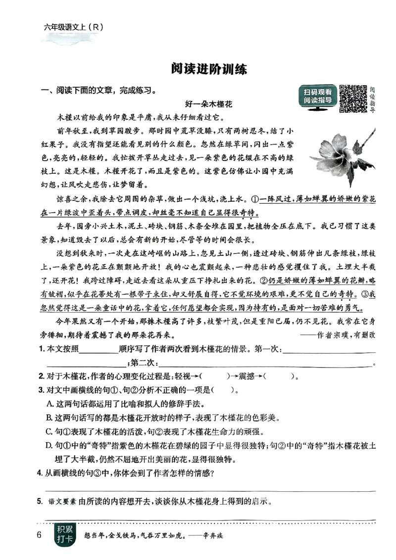 六年级语文上册人教版《黄冈小状元作业本》_25秋《黄冈小状元》系列_25秋1-6年级语文上册《黄冈小状元作业本》（有答案）