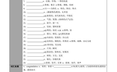 专题12.必修第3册　Unit1FestivalsandCelebrations（学生版）---2023届高三英语总复习（人教版2019）_03高考英语_新高考复习资料_2023年新高考资料_专项复习_2023届高三英语总复习