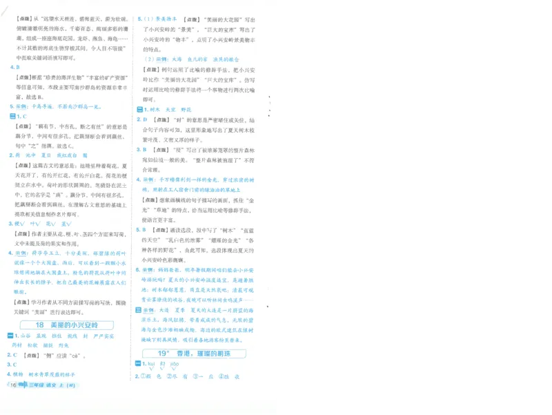 25秋语文三上典中点答案详解详析R-A4_25秋《典中点》系列_25秋1-6年级语文上册《典中点》（抢先版）_典中点语文完整版25年上册23_25秋三年级上册语文《典中点》完整版