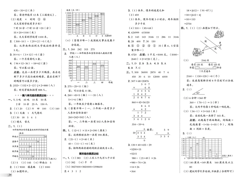 25秋典中点四年级数学上（QD版）测试卷_25秋《典中点》系列_1-6年级数学上册各版本《典中点》（抢先版）_25秋1-6年级数学上册青岛63制《典中点》（抢先版）
