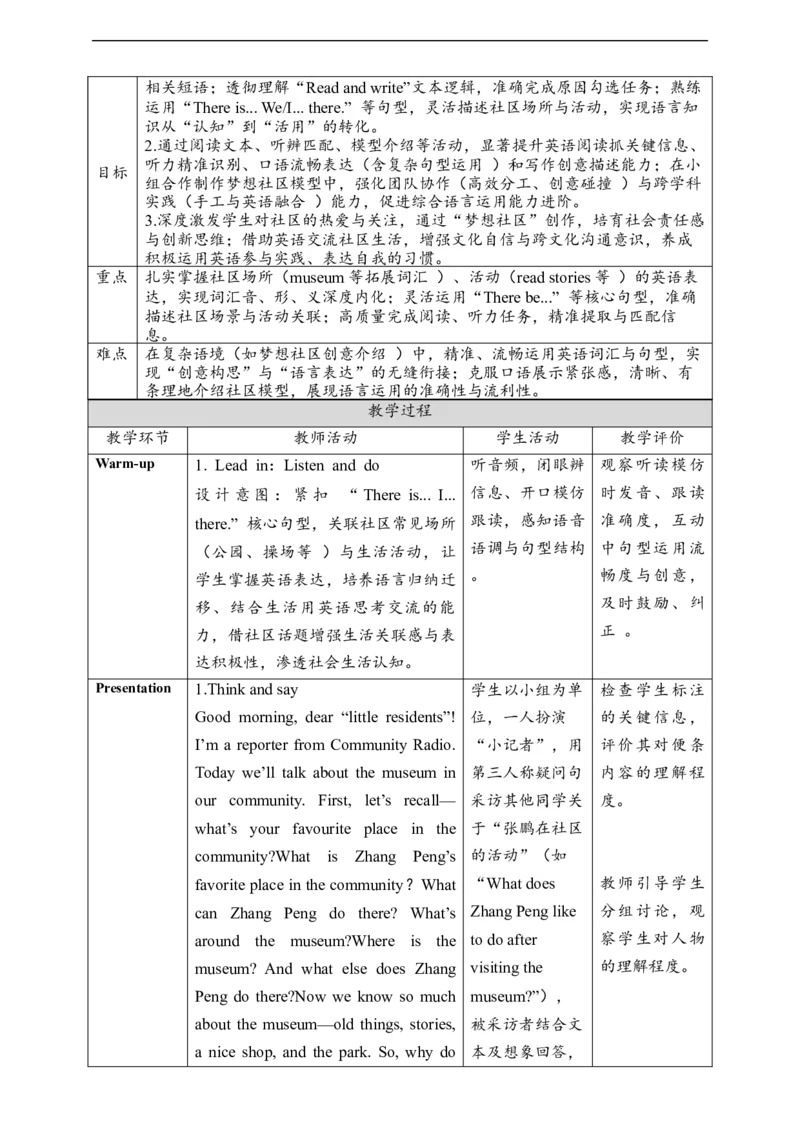教案_4上-新英语人教PEP版（2025持续更新）_02课件+核心素养教案（更新至U5）_Unit3Placeswelivein_Unit3BReadandwriteC(课件+教案+素材）
