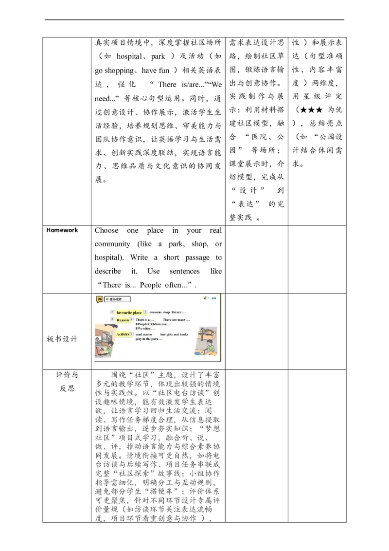 教案_4上-新英语人教PEP版（2025持续更新）_02课件+核心素养教案（更新至U5）_Unit3Placeswelivein_Unit3BReadandwriteC(课件+教案+素材）