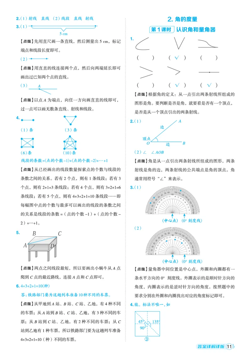 25秋典中点四年级数学上（XS版）答案_25秋《典中点》系列_1-6年级数学上册各版本《典中点》（抢先版）_25秋1-6年级数学上册西师版《典中点》（抢先版）