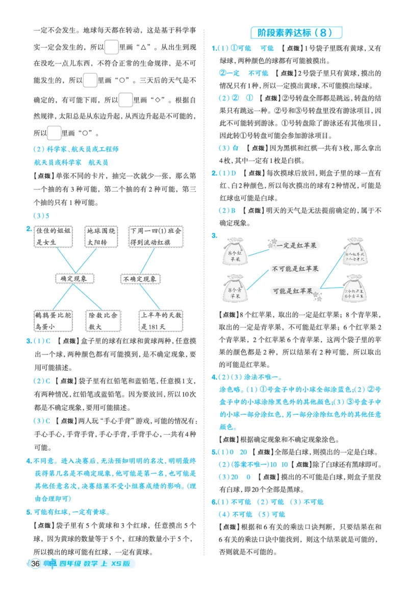 25秋典中点四年级数学上（XS版）答案_25秋《典中点》系列_1-6年级数学上册各版本《典中点》（抢先版）_25秋1-6年级数学上册西师版《典中点》（抢先版）