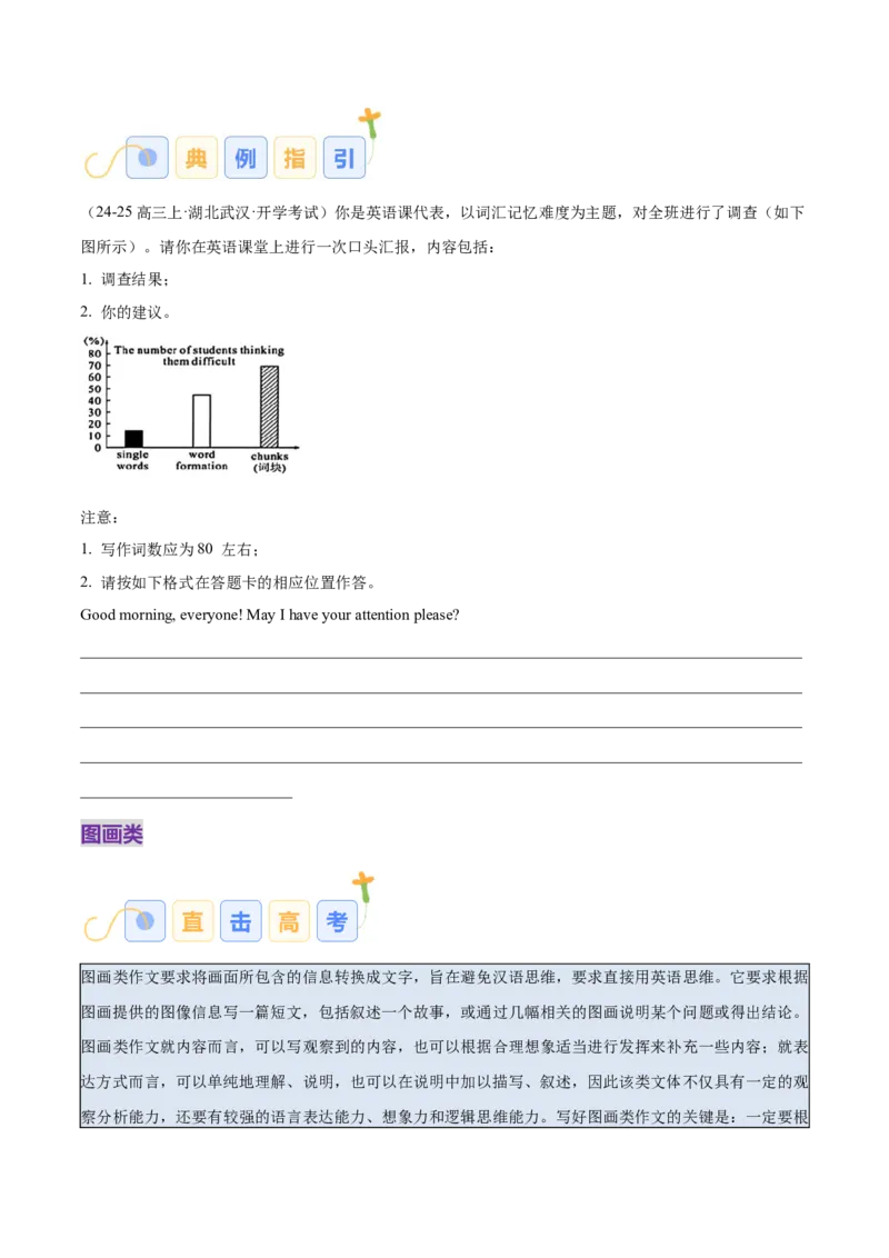 专题09图画类和图表类（原卷版）_03高考英语_2025年新高考资料_二轮复习_高分&middot;技能2025年高考英语写作常考题型全面突破334908819