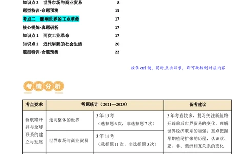 专题09从分散到整体&mdash;&mdash;工业革命与全球联系的建立与发展（讲义）（解析版）_07高考历史_新高考复习资料_2024年新高考复习资料_二轮复习资料_配套讲义_教师版（含答案解析）