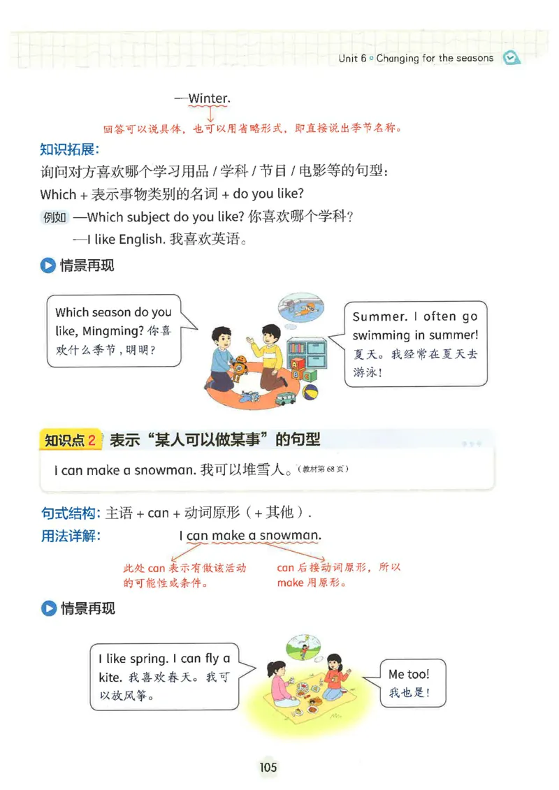 课堂笔记_4上-新英语人教PEP版（2025持续更新）_11课堂笔记