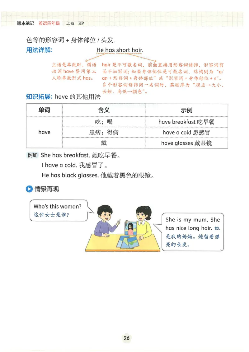 课堂笔记_4上-新英语人教PEP版（2025持续更新）_11课堂笔记