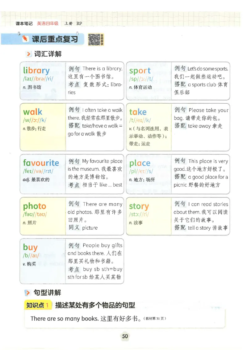 课堂笔记_4上-新英语人教PEP版（2025持续更新）_11课堂笔记