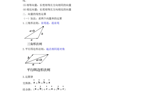 专题09平面向量9.1线性运算、基本定理和坐标运算题型归纳讲义-2022届高三数学一轮复习（原卷版）_02高考数学_新高考复习资料_2022年新高考资料