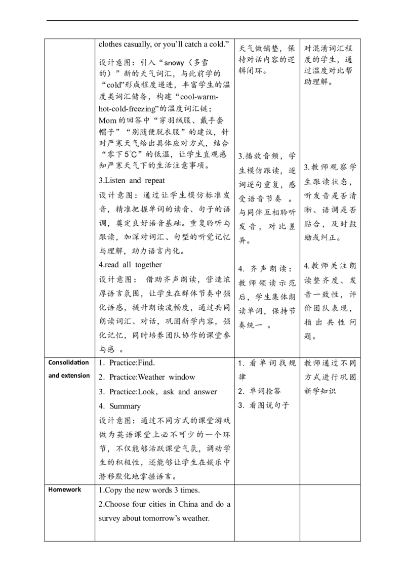 教案_4上-新英语人教PEP版（2025持续更新）_02课件+核心素养教案（更新至U5）_Unit5Theweatherandus_unit5ALet&rsquo;slearn(课件+教案+素材）
