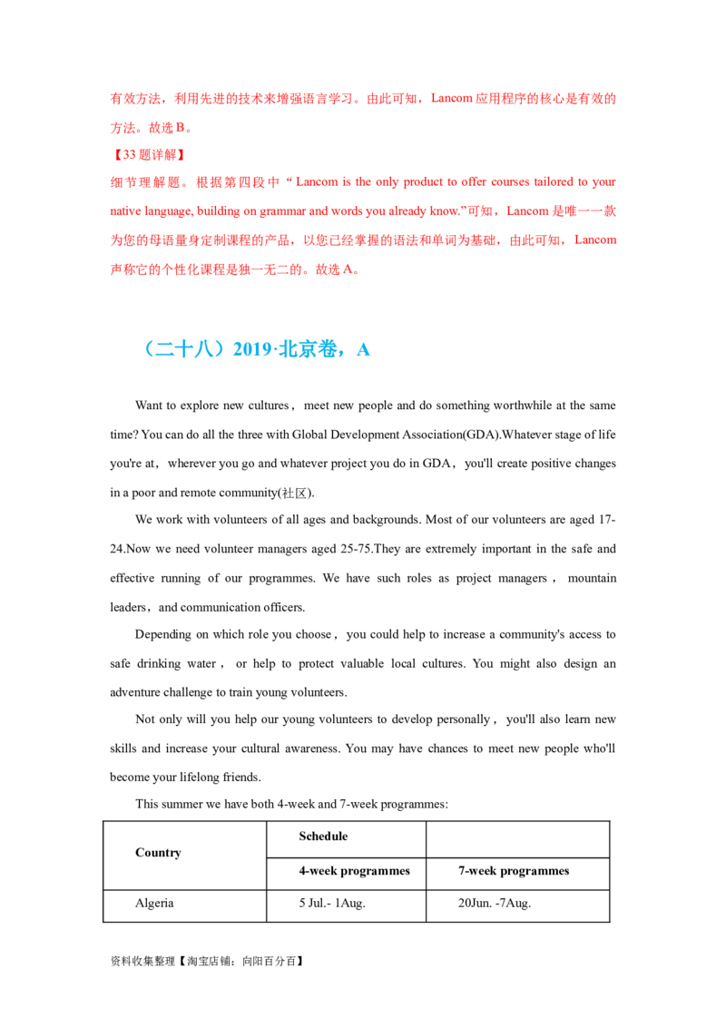 专题10阅读理解应用文（解析版）_03高考英语_新高考复习资料_2024年新高考资料_专项复习资料_完五年（2019-2023）高考真题分项汇编（新高考）