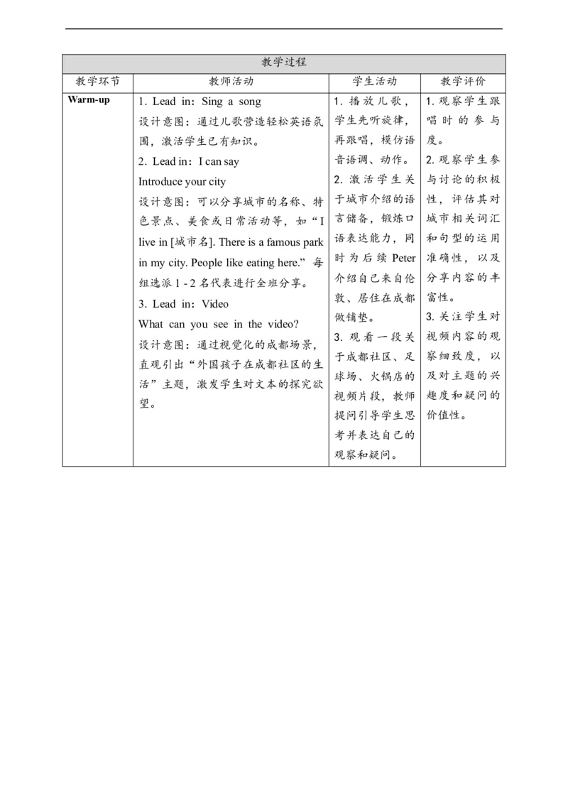 教案_4上-新英语人教PEP版（2025持续更新）_02课件+核心素养教案（更新至U5）_Unit3Placeswelivein_Unit3CReadingtime(课件+教案+素材）