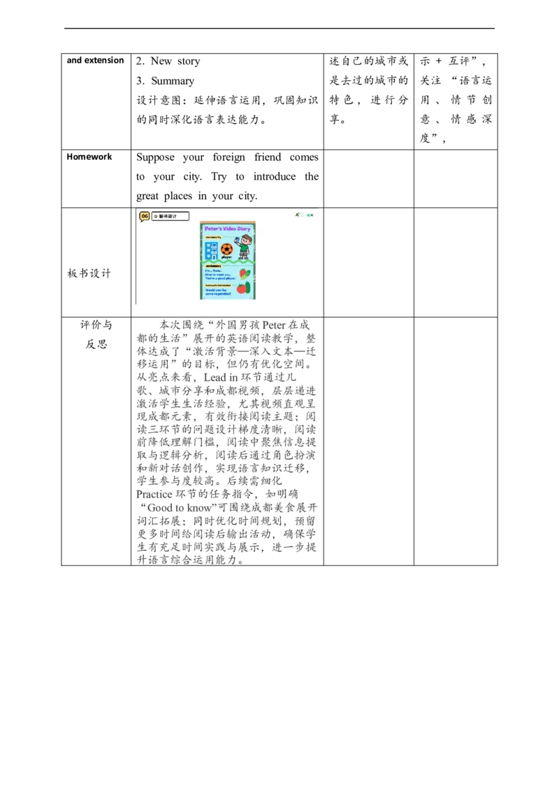 教案_4上-新英语人教PEP版（2025持续更新）_02课件+核心素养教案（更新至U5）_Unit3Placeswelivein_Unit3CReadingtime(课件+教案+素材）