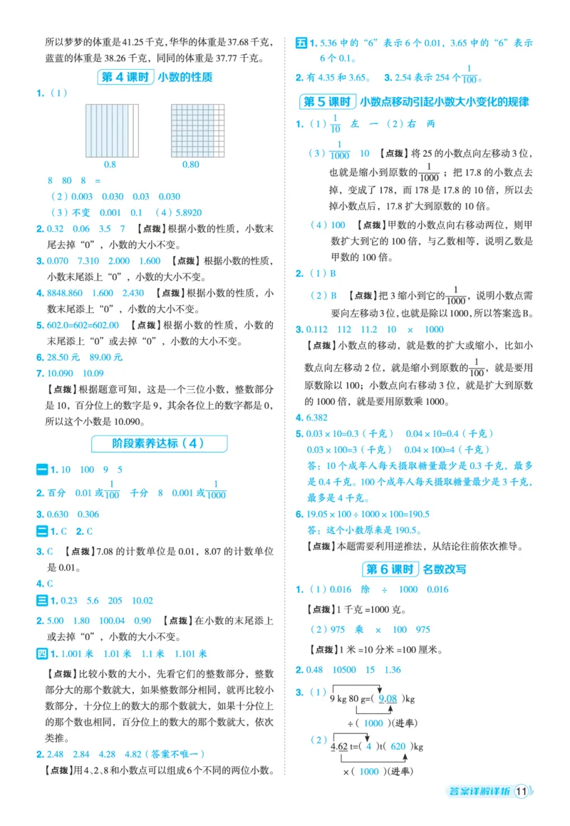 25秋典中点四年级数学上（QD版）五四制答案_25秋《典中点》系列_1-6年级数学上册各版本《典中点》（抢先版）_25秋1-6年级数学上册青岛54制《典中点》（抢先版）