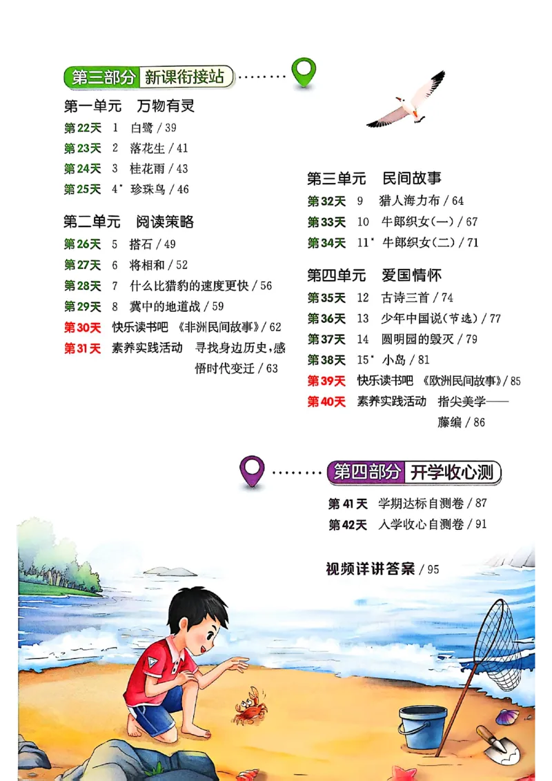 25版《实验班提优训练暑假衔接》语文4升5_25秋《实验班》系列_25版实验班语数英人教北师大苏教译林《暑假衔接》_实验班暑假衔接语文25年