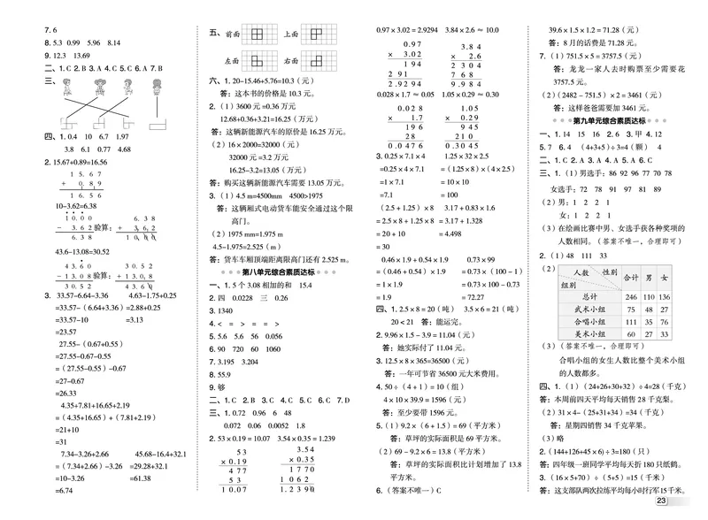 25秋典中点四年级数学上（QD版）五四制测试卷_25秋《典中点》系列_1-6年级数学上册各版本《典中点》（抢先版）_25秋1-6年级数学上册青岛54制《典中点》（抢先版）