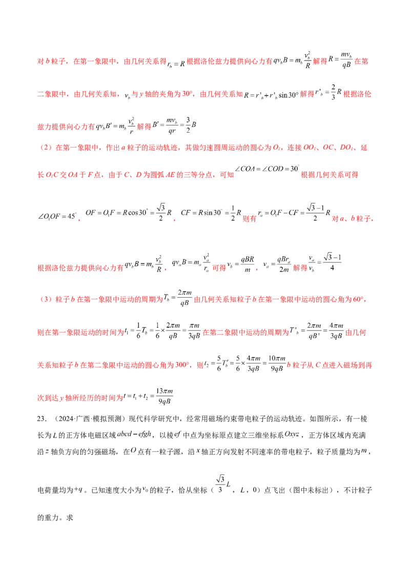 专题10磁场带电粒子在磁场中的运动（练习）（解析版）_03高考英语_2025年新高考资料_二轮复习_01高考语文等多个文件_上好课2025年高考物理二轮复习讲练测（新高考通用）