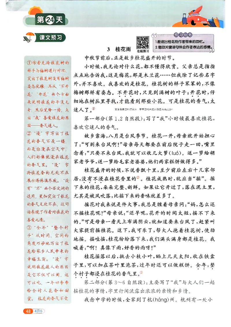 25版《阳光同学暑假衔接》语文4升5-副本_25秋《阳光同学》系列_25年1-6年级语文《阳光同学语文暑假衔接》_4升5