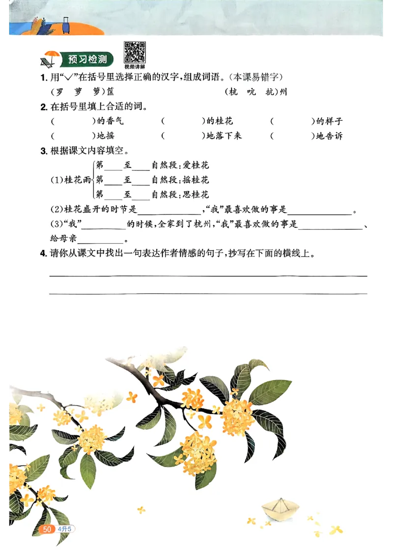 25版《阳光同学暑假衔接》语文4升5-副本_25秋《阳光同学》系列_25年1-6年级语文《阳光同学语文暑假衔接》_4升5