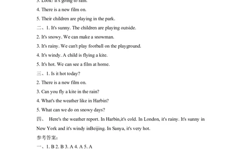 单元复习卷2025年人教版英语四年级上Unit5达标测试_4上-新英语人教PEP版（2025持续更新）_07练习试卷_复习巩固单元+期末达标测试（含答案，含听力原文，含音频）