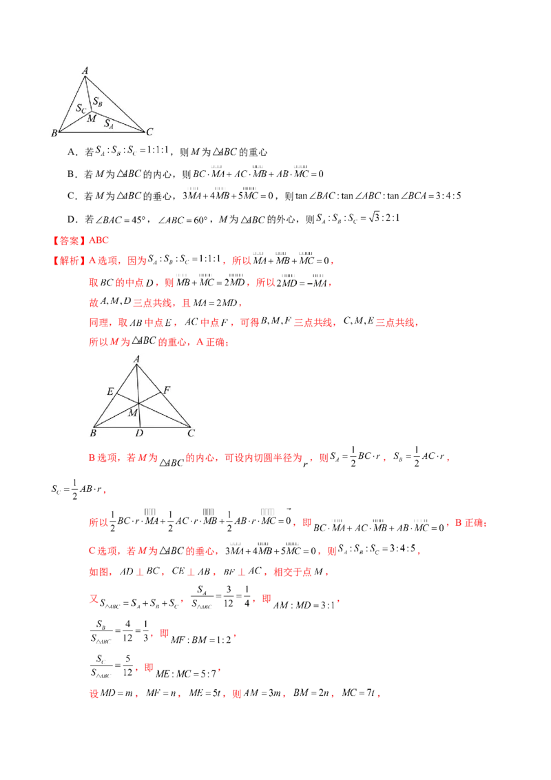 专题09平面向量及其应用（5知识点+4重难点+8方法技巧+6易错易混）（解析版）_02高考数学_2025年新高考资料_一轮复习_上好课2025年高考数学一轮复习知识清单3246850