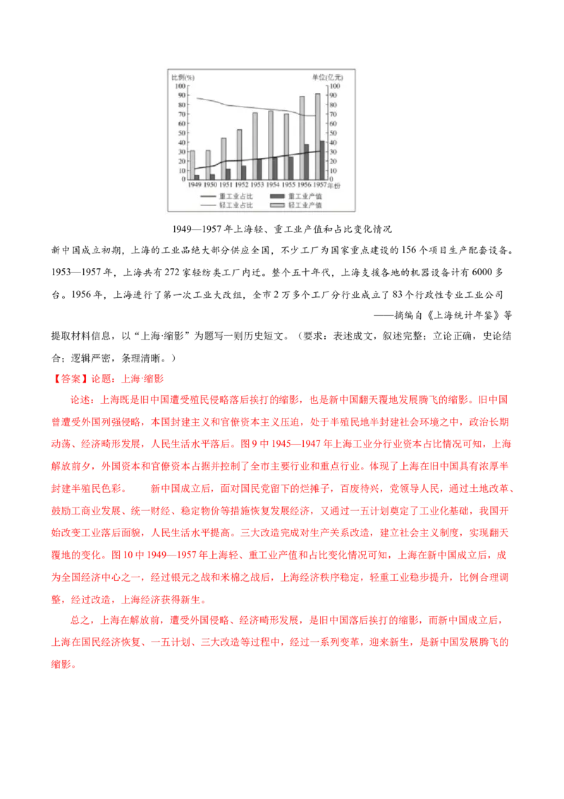 专题11中华人民共和国成立和社会主义革命和建设（好题冲关）（解析版）_07高考历史_2025年新高考资料_一轮复习_备战2025年高考历史一轮复习考点帮（新高考通用）