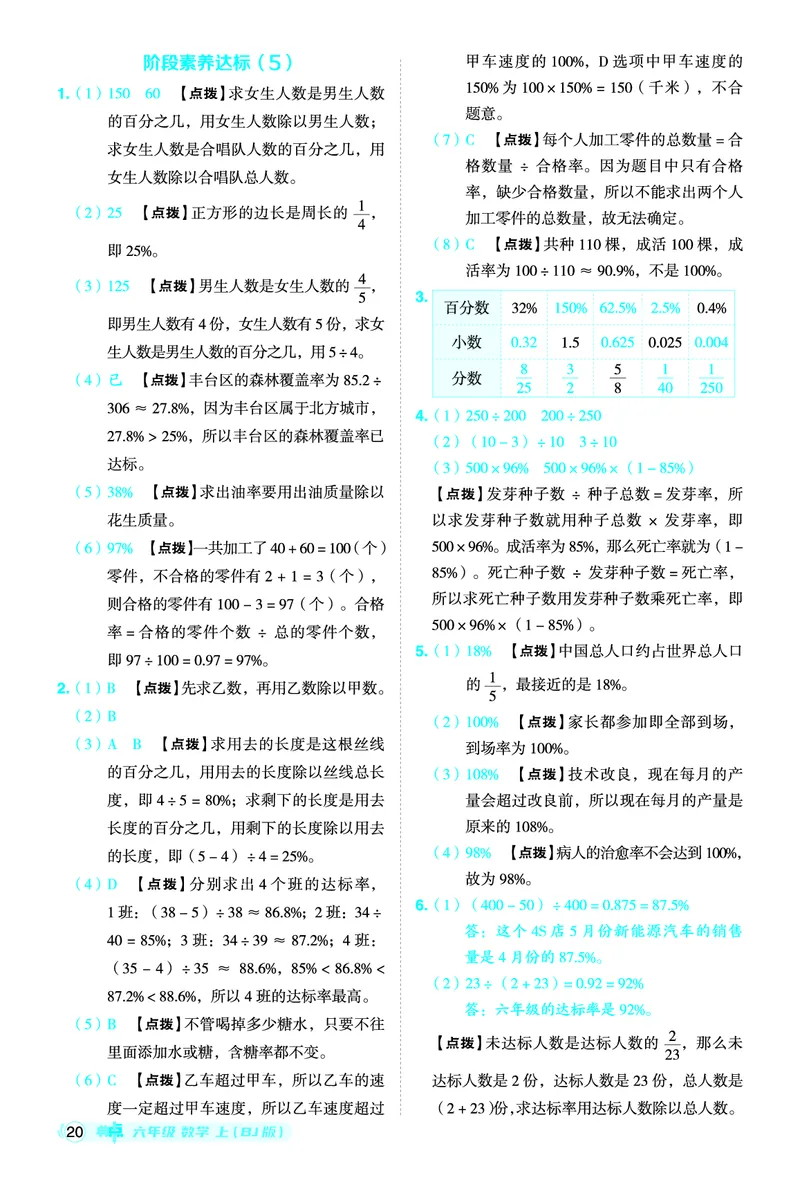 25秋典中点六年级数学上（BJ版）答案_25秋《典中点》系列_1-6年级数学上册各版本《典中点》（抢先版）_25秋1-6年级数学上册北京版《典中点》（抢先版）