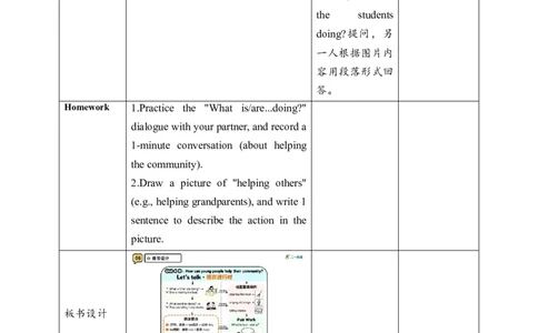 教案_4上-新英语人教PEP版（2025持续更新）_02课件+核心素养教案（更新至U5）_Unit4Helpinginthecommunity_unit4BLet&rsquo;stalk(课件+教案+素材）