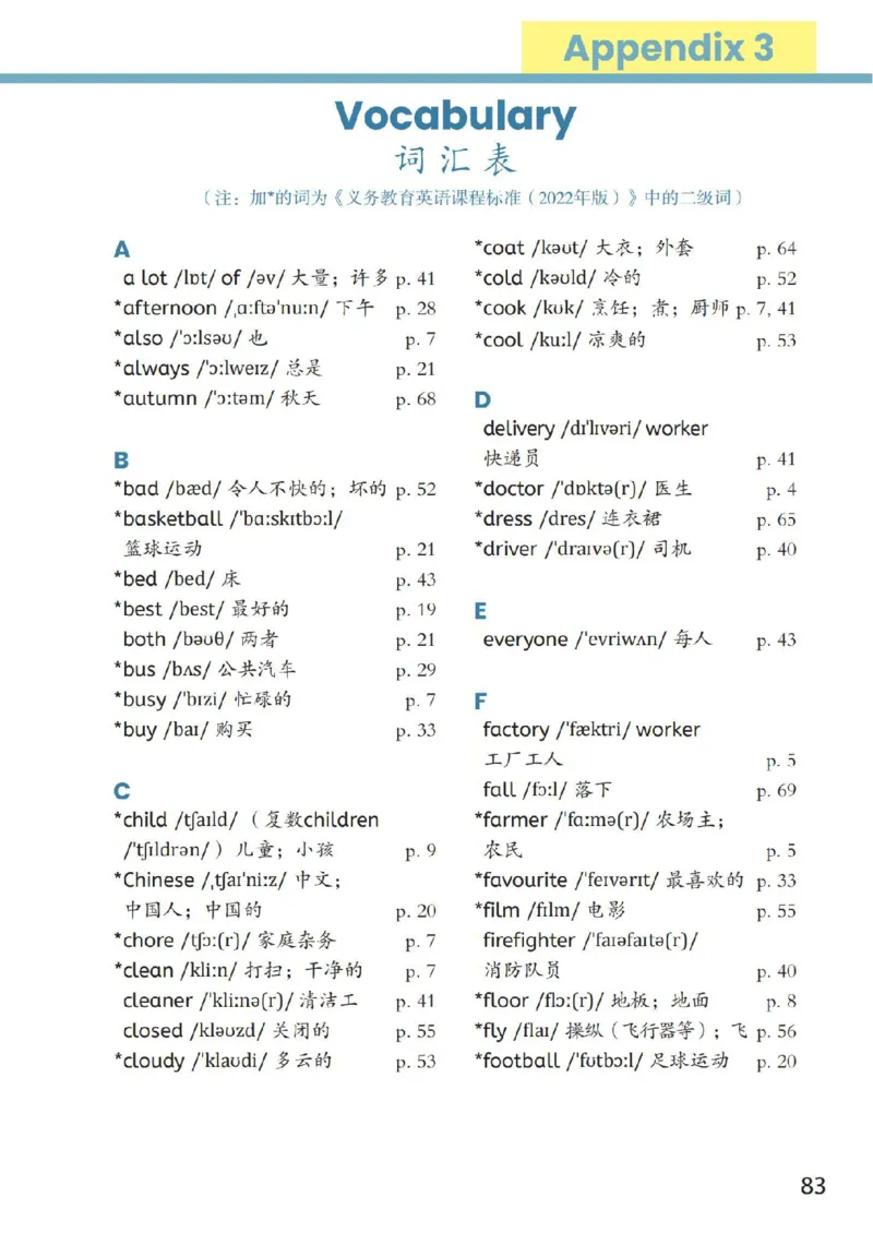 新英语人教4上单词表_4上-新英语人教PEP版（2025持续更新）_08单词表+字帖等_单词表