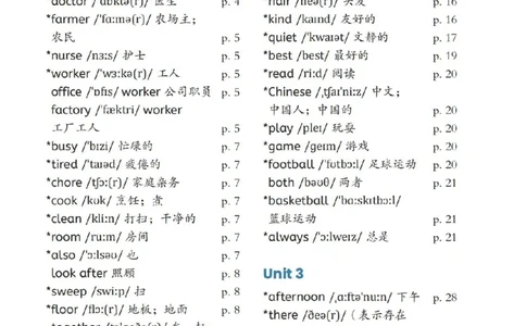 新英语人教4上单词表_4上-新英语人教PEP版（2025持续更新）_08单词表+字帖等_单词表