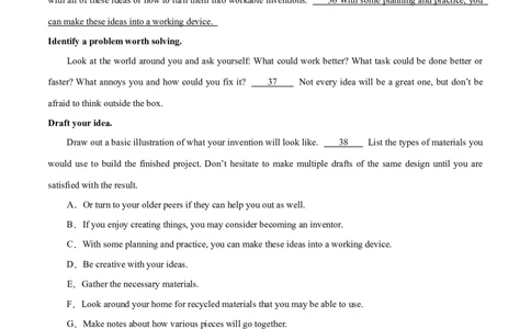 专题11七选五之利用设空位置解题（分层练）(原卷版）-高频考点解密2024年高考英语二轮复习高频考点追踪与预测（新高考专用）_03高考英语_新高考复习资料_2024年新高考资料