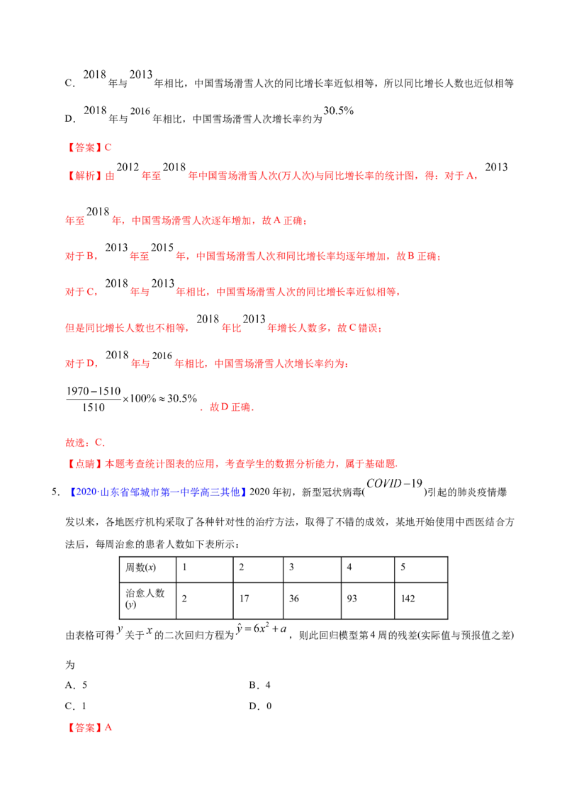专题09概率与统计&mdash;&mdash;2020年高考真题和模拟题理科数学分项汇编（教师版含解析）_02高考数学_新高考复习资料_2022年新高考资料_2022年一轮复习各版本_1.新高考2022年高考数学一轮复习