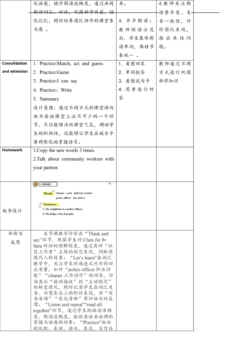 教案_4上-新英语人教PEP版（2025持续更新）_02课件+核心素养教案（更新至U5）_Unit4Helpinginthecommunity_unit4ALet&rsquo;slearn(课件+教案+素材）