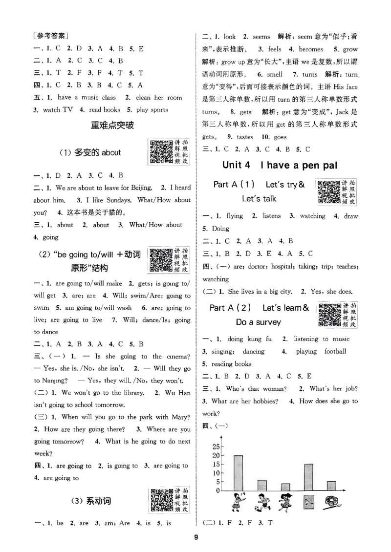 六年级英语上册人教PEP版25秋《拔尖特训》答案解析_25秋《拔尖特训》小学语数英各版本_3-6年级英语上册人教PEP版25秋《拔尖特训》_六年级英语上册人教PEP版25秋《拔尖特训》