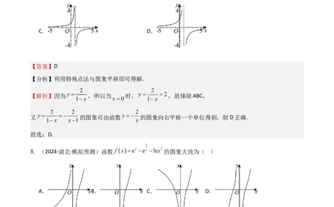 专题09函数的图像函数的零点（八大题型+模拟精练）（解析版）_02高考数学_2025年新高考资料_一轮复习_2025年高考数学一轮复习《重难点题型与知识梳理&bull;高分突破》（新高考专用）