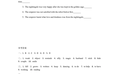 第五课时_人教版英语八年级下册_2026春人教版英语八年级下册资料_人教八下（旧版）_06.英语8下教学资料PPT_人教版英语八年级下册教学资料（优翼）_课时检测1_Unit6