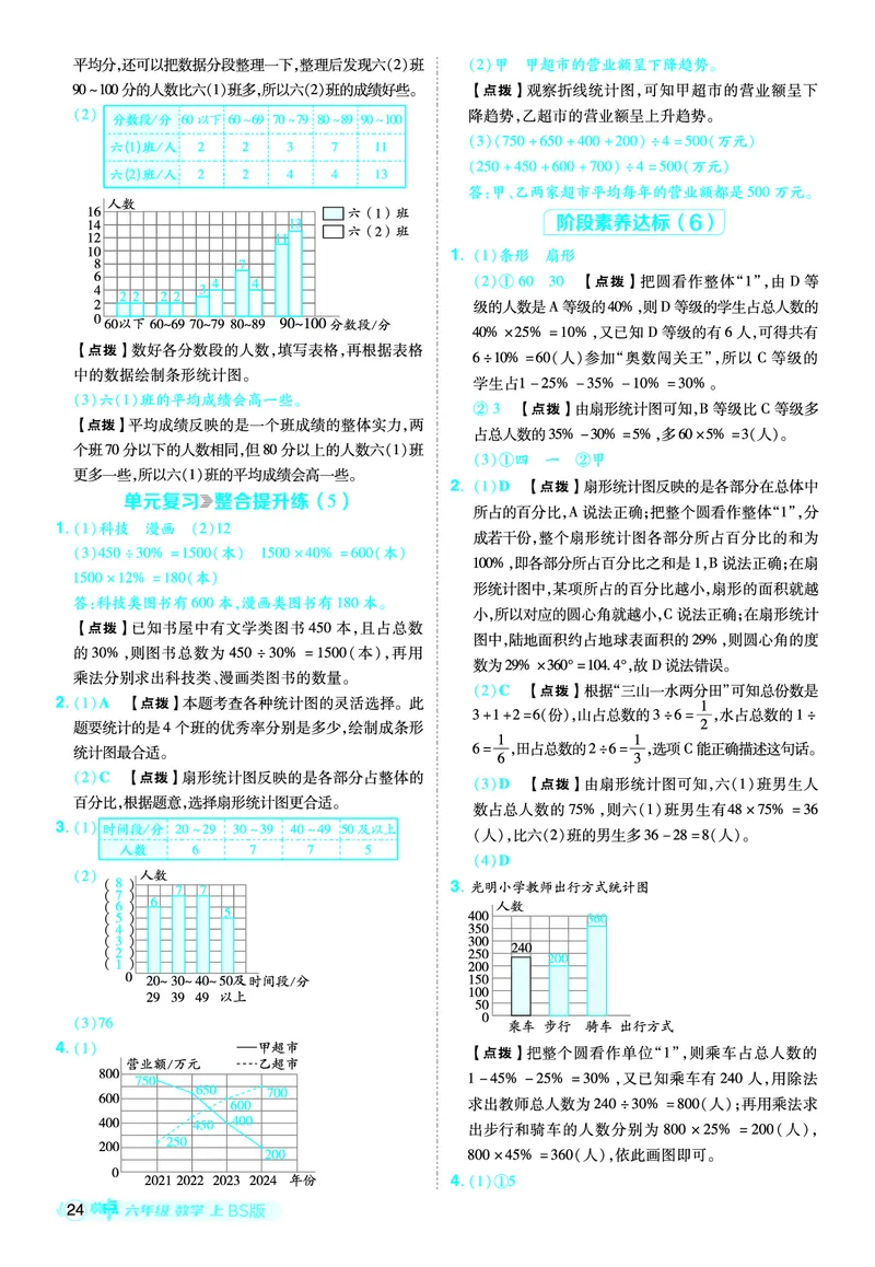 25秋典中点六年级数学上（BS版）答案_25秋《典中点》系列_1-6年级数学上册各版本《典中点》（抢先版）_25秋1-6年级数学上册北师版《典中点》（抢先版）