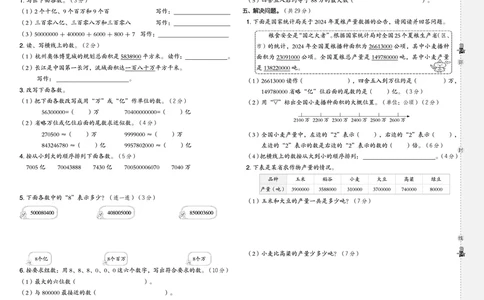 25秋典中点四年级数学上（XS版）测试卷_25秋《典中点》系列_1-6年级数学上册各版本《典中点》（抢先版）_25秋1-6年级数学上册西师版《典中点》（抢先版）