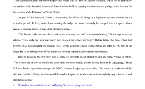 专题09词义猜测题（分层练）(原卷版)-高频考点解密2024年高考英语二轮复习高频考点追踪与预测（新高考专用）_03高考英语_新高考复习资料_2024年新高考资料_二轮复习资料_分层练