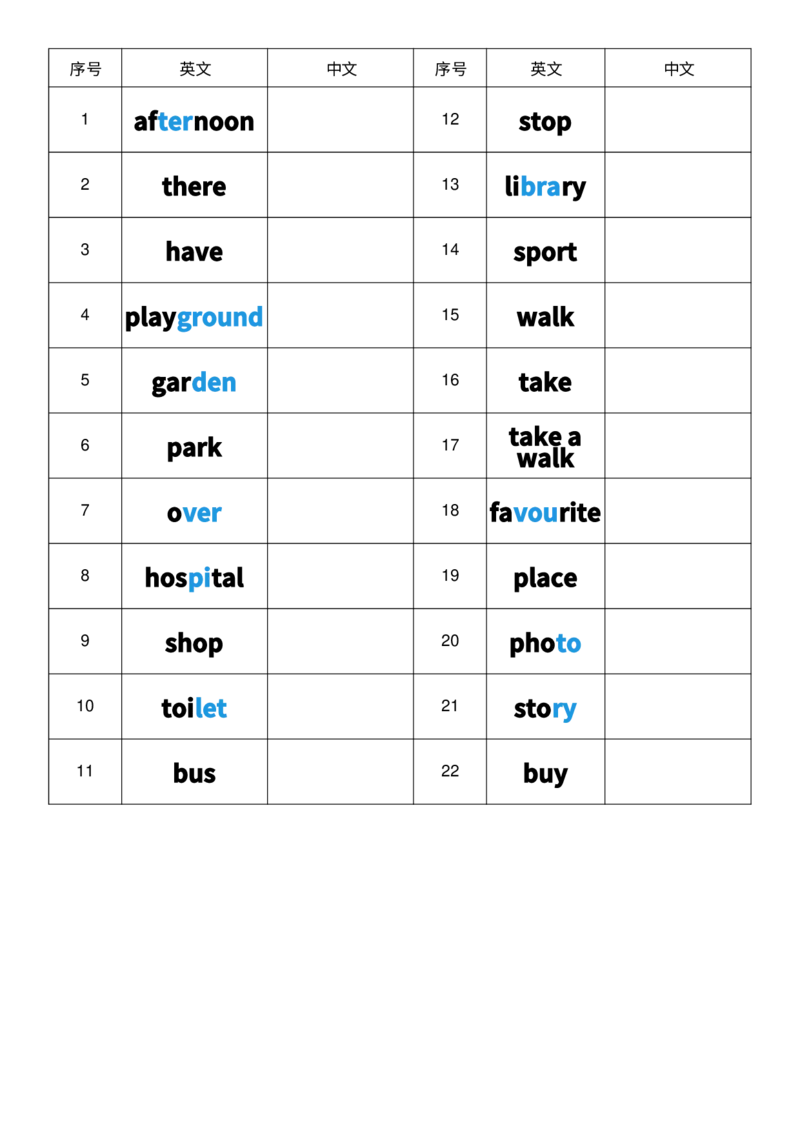 单词背诵默写-英译中_4上-新英语人教PEP版（2025持续更新）_08单词表+字帖等_合并版_单词背诵默写