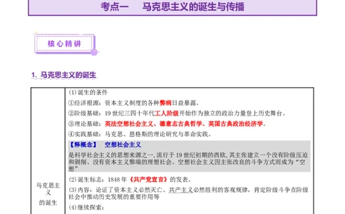 专题11阳光大道&mdash;社会主义：社会主义运动的发展（讲义）（解析版）_07高考历史_2025年新高考资料_二轮复习_上好课2025年高考历史二轮复习讲练测（新高考通用）3379861